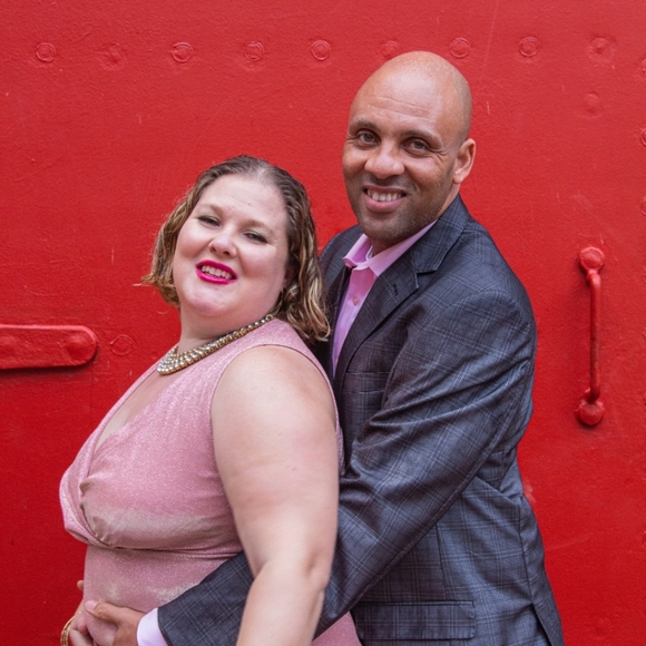 1x glamorous pink dazzling hi-low dress - Picture 6 of 7